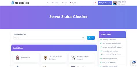 Server Status Checker .